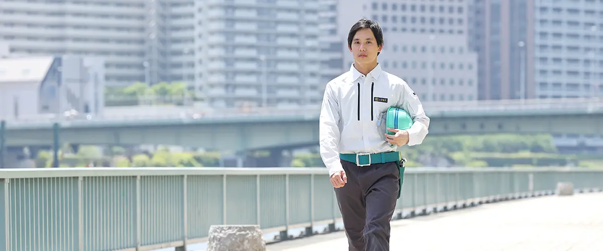 現場に向かうH.Hさん