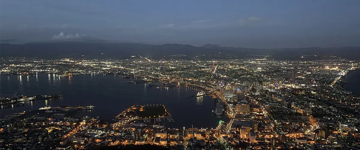函館の夜景の写真